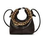 mini handbag with fashionable ruffle design