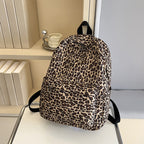 Stylish Backpack in Leopard Print