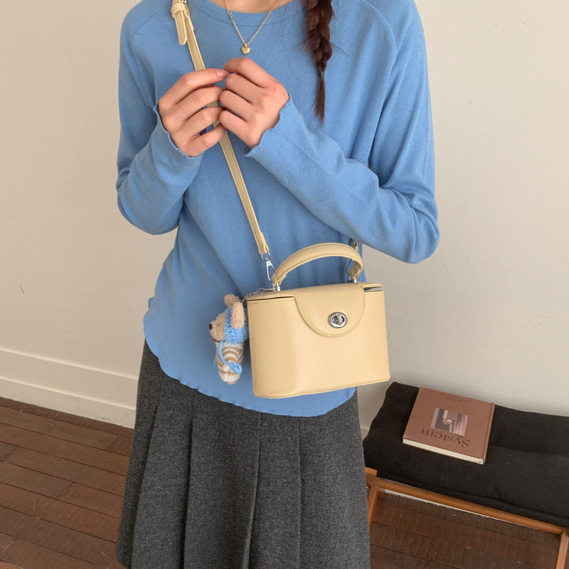 Mini Handbag with Cute Animal Pendant
