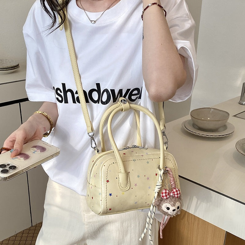 Women’s mini handbag with colorful star motif