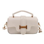 elegant mini handbag with practical carrying handle and removable shoulder strap