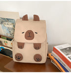 Backpack with Cute Animal Motif