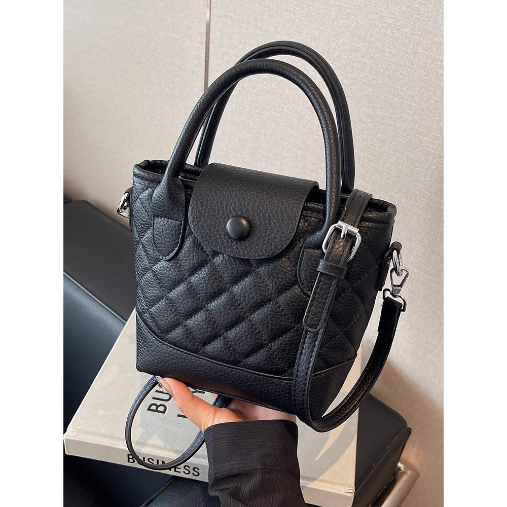 Quilted Mini Top-Handle Handbag