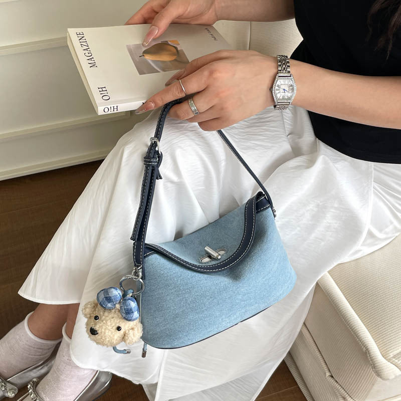 Stylish Soft Fabric Crossbody Handbag