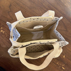 Canvas Shopper with Cute Bunny Applications