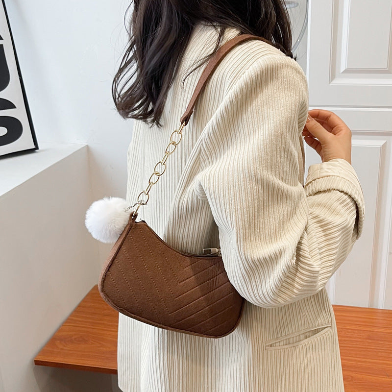 Stylish Faux Fur Mini Handbag