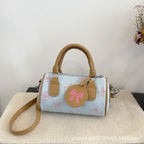 Playful Bow-Printed Mini Handbag