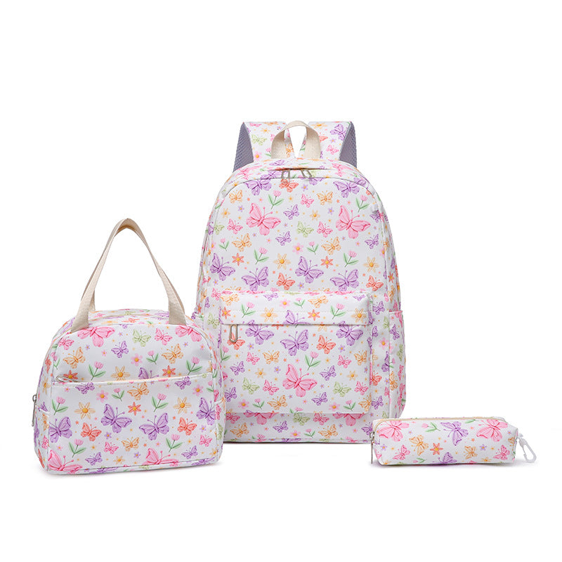 Set consisting of backpack, lunch bag and pencil case