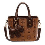 Ladies Mini Handbag with Playful Charm