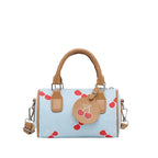Playful Bow-Printed Mini Handbag
