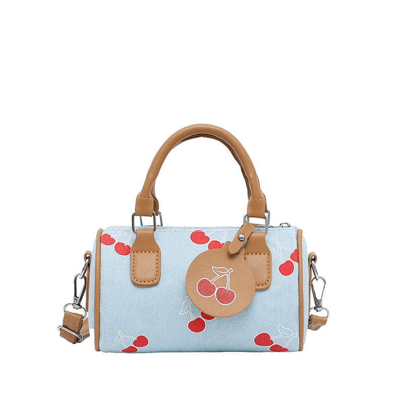 Playful Bow-Printed Mini Handbag