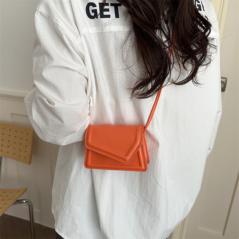 Ladies Mini Handbag with elegant flap closure technique