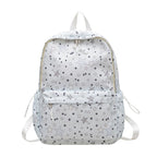 Backpack with Sparkling Star Motif and Charming Pendant