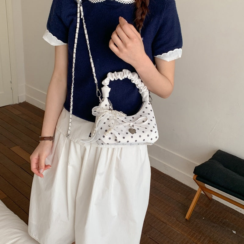 mini handbag with decorative accents