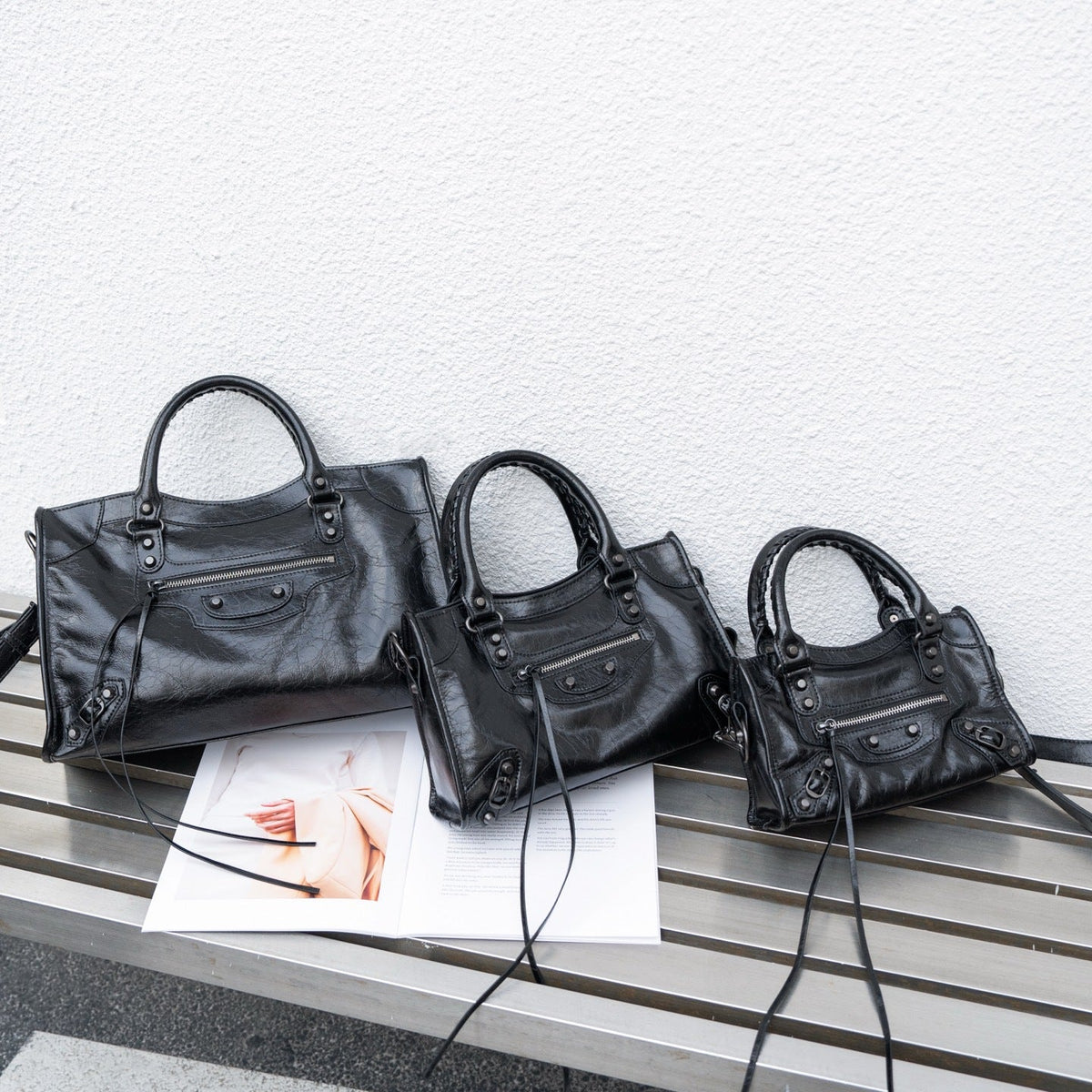 Women high-quality mini handbag with detailed structure