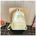 Cute everyday backpack with embroidered bows
