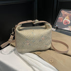 Embroidered Floral Mini Handbag