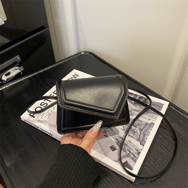 Ladies Mini Handbag with elegant flap closure technique