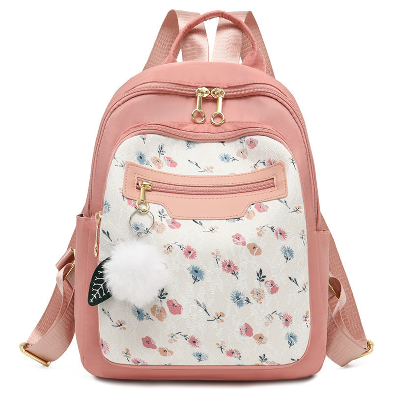 Floral Patterned Casual Backpack