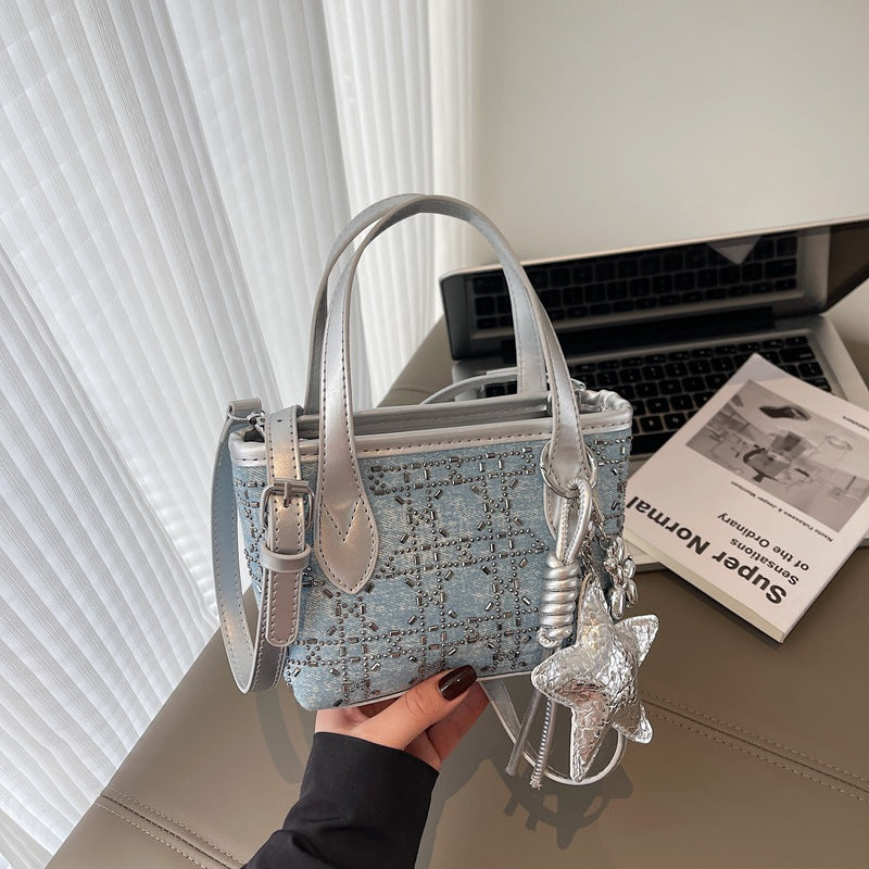 Mini Handbag with Sparkling Star Pendant
