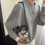 Quilted Mini Handbag with Heart Detail