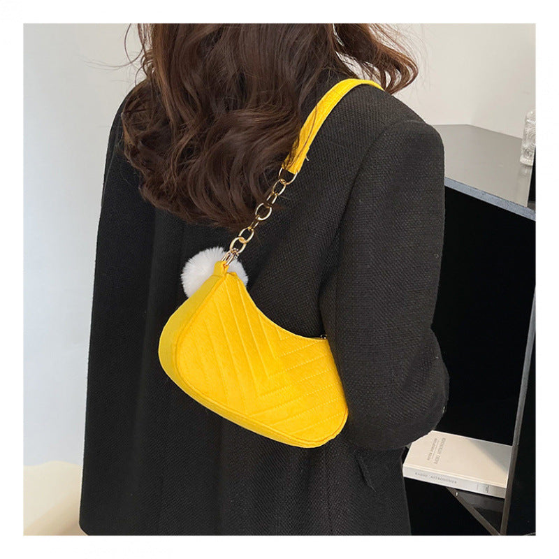 Stylish Faux Fur Mini Handbag