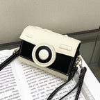 Women Mini-Handbag with Playful Flap Closure