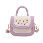 Women Mini Handbag with Playful Cherry Motif