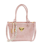 Mini handbag with elegant details and practical shoulder strap
