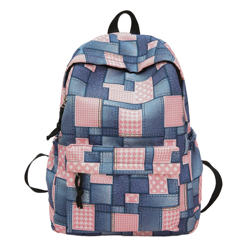 Backpack in Creative Patchwork Design