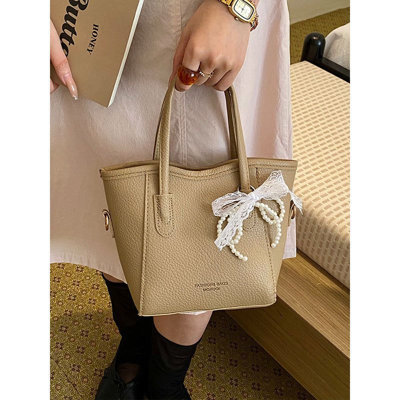 Ladies mini handbag with detachable shoulder strap