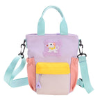 Mini handbag with colorful accents and practical carrying system