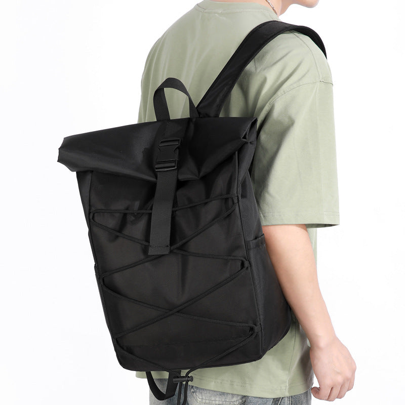 Weather-Resistant Roll-Top Backpack