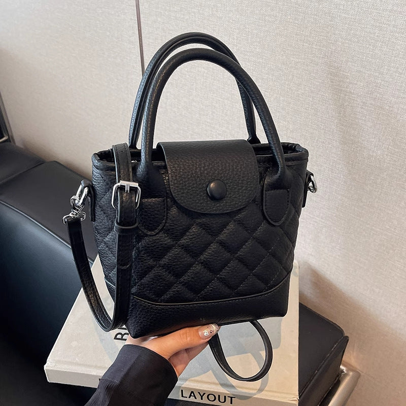 Quilted Mini Top-Handle Handbag