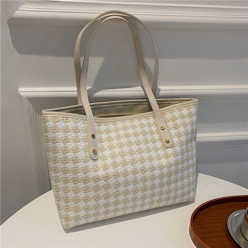Decorative Woven Tote Bag
