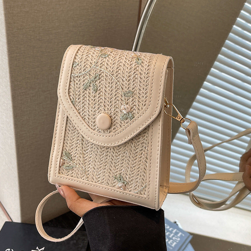 Mini Handbag with Floral Embroidery Design Nord Bags