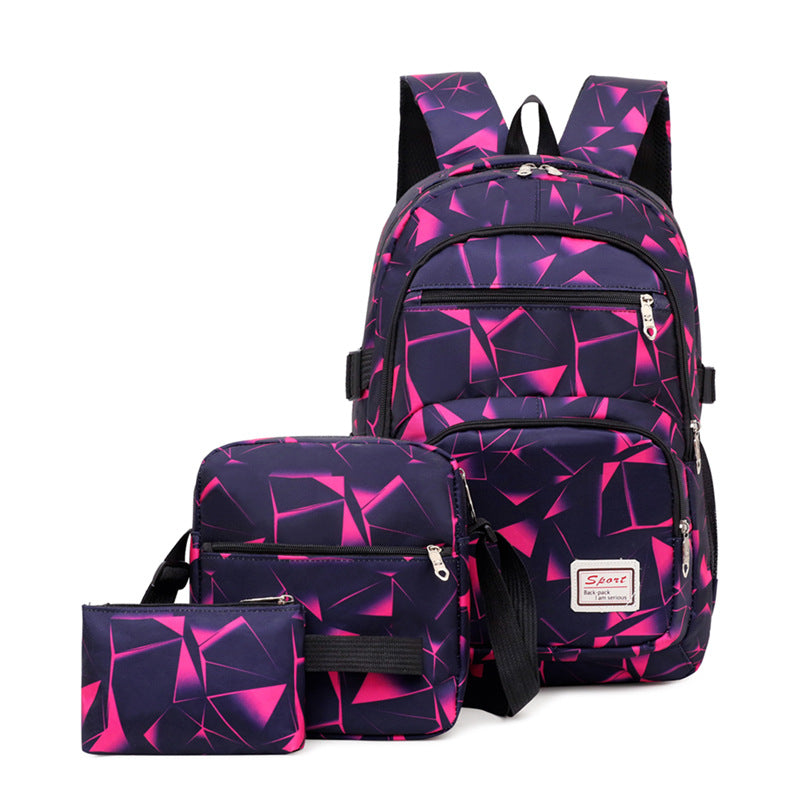 Sporty backpack with breathable back padding