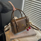 Ladies Mini-Handbag with Elegant Structure and Charming Pendant