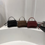 retro-style mini handbag with removable shoulder strap