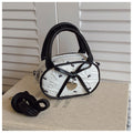 Quilted Mini Handbag with Heart Detail