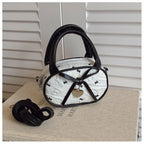 Quilted Mini Handbag with Heart Detail