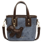 mini handbag with removable pendant