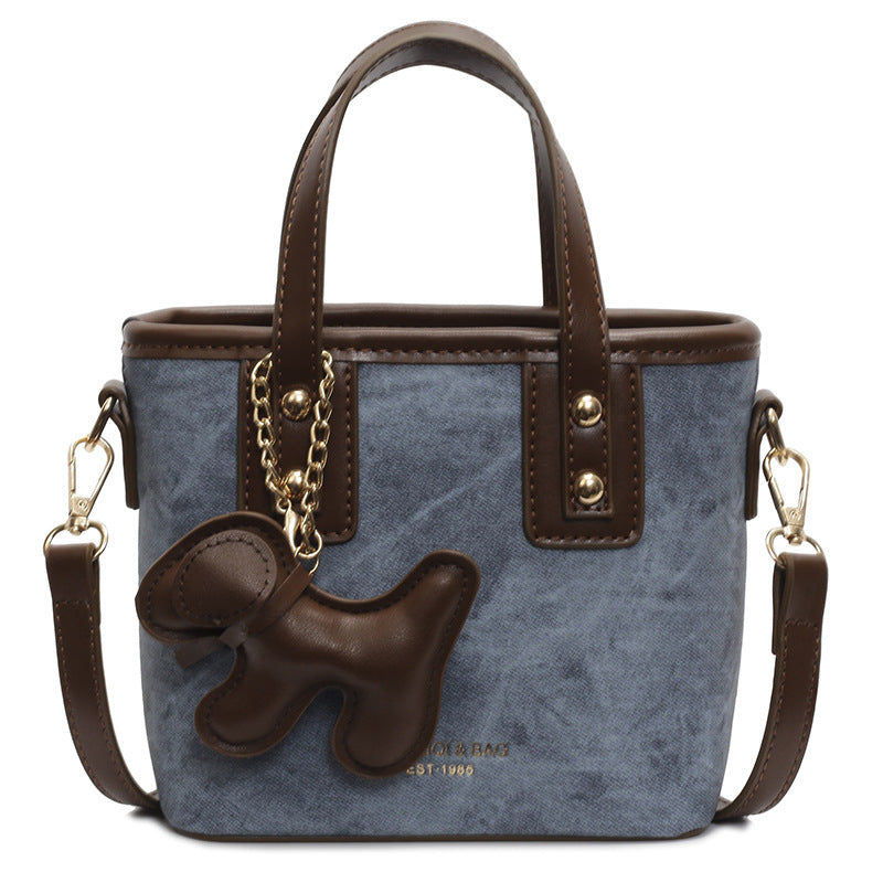mini handbag with removable pendant