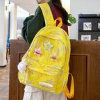Backpack Made of High-Quality, Colorful Material with Playful Applications