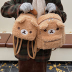 Plush Backpack in Funny Bear Design