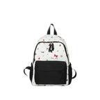 Cute everyday backpack with embroidered bows