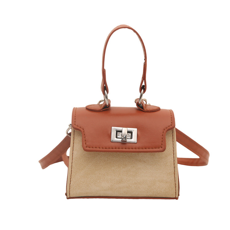 Women’s Mini-Handbag with luxurious leather look and practical carrying handles