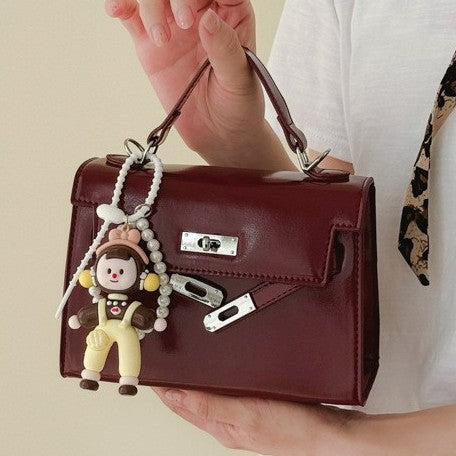 Women Mini Handbag with Cute Pendant North Bags