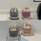 Stylish Textured Mini Handbag