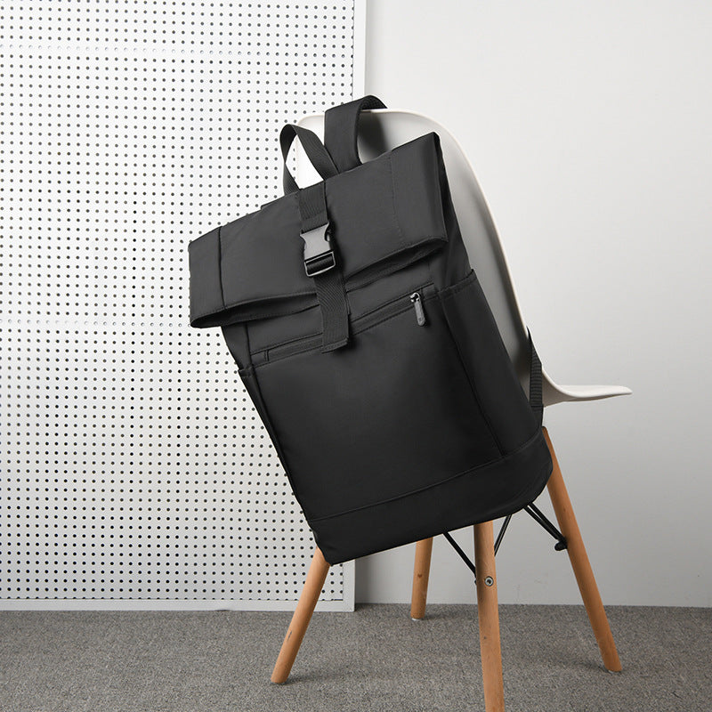 Backpack with Innovative Rolltop Closure